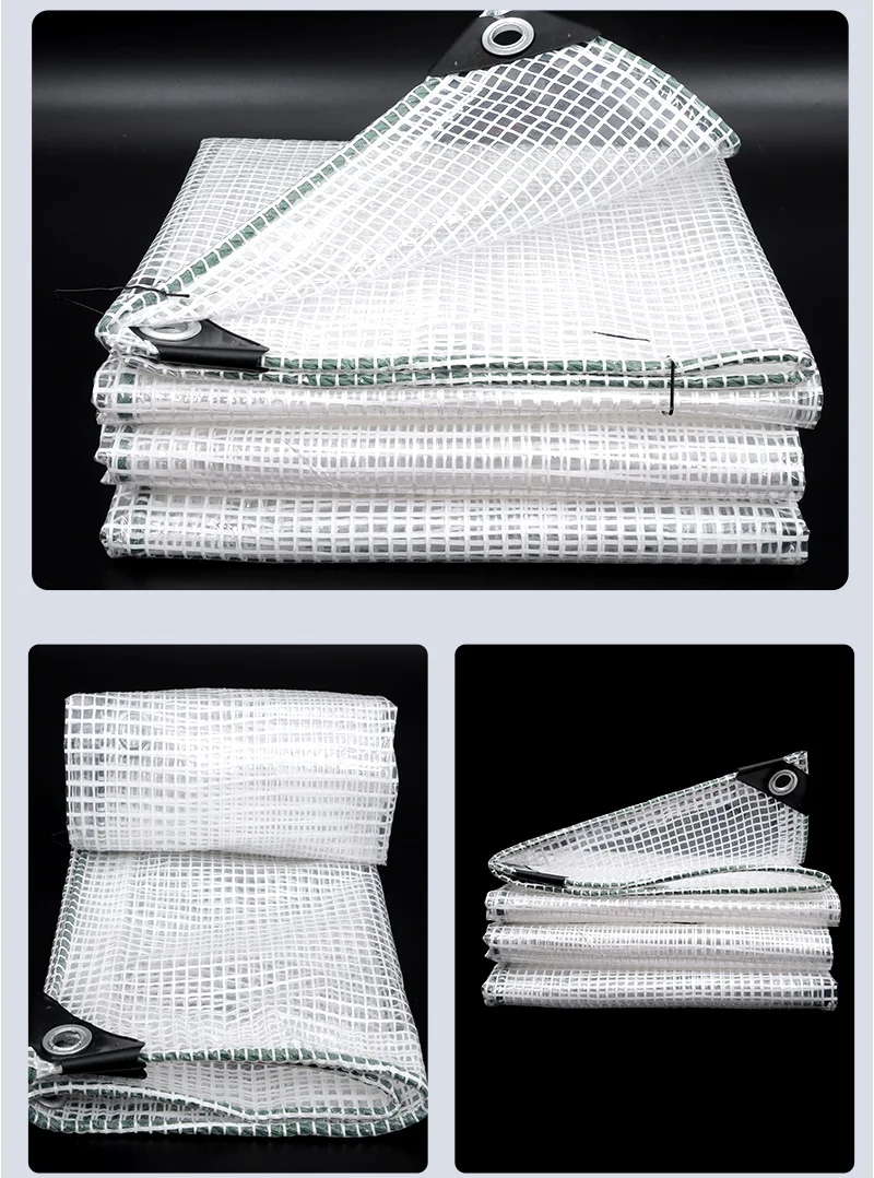 Lona impermeable de plástico PVC transparente para jardín, invernadero, protección solar a prueba de viento, refugio contra la lluvia, calidad verde, 0,32mm de grosor