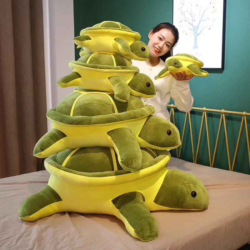 Juguete de peluche de tortuga Kawaii, muñecos de animales Kawaii, almohada de tortuga marina, regalos de cumpleaños para niños y niñas, recién llegado