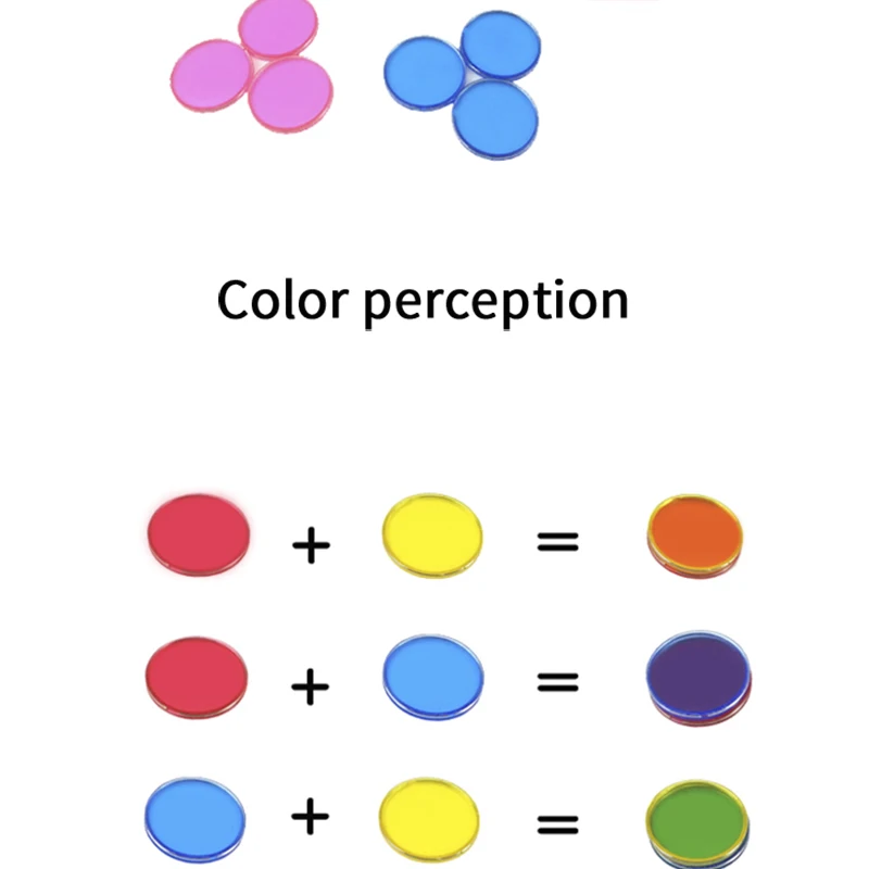 Palo de hoja Circular magnética de Color plástico, juego de experimentos magnéticos de ciencia física, ayuda para enseñanza de aprendizaje de Color Montessori