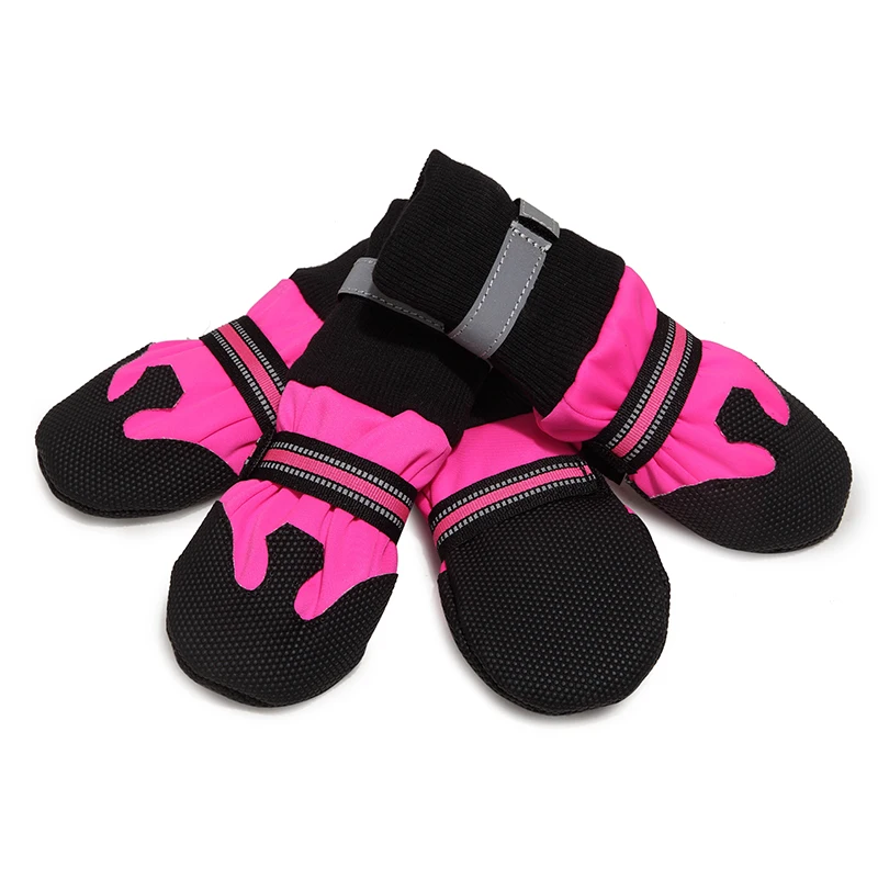 Zapatos altos reflectantes para perros medianos y grandes, botas antideslizantes impermeables para Mascotas, Doberman, Galgo, suministros para Mascotas