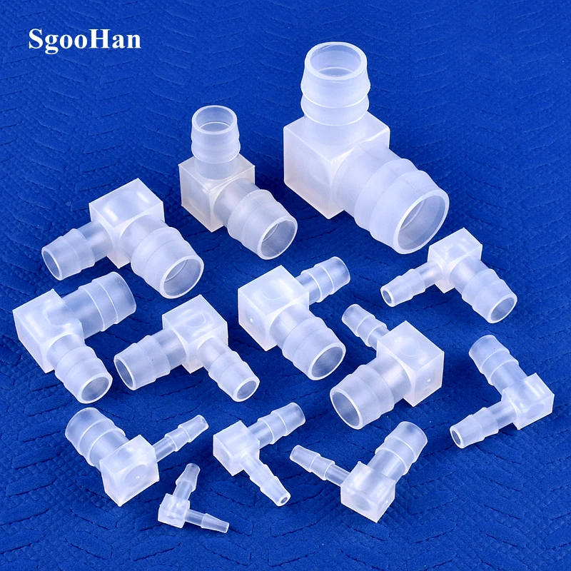 Conectores de codo reductor de PP, manguera de aireador de bomba de aire de tanque de Acuario, junta de Pagoda, accesorios de tubería de riego de jardín, 14 ~ 200mm, 5 ~ 3,2 Uds.