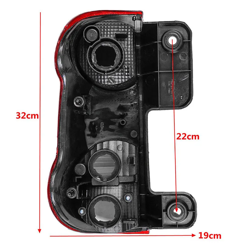 Luces traseras exteriores para Nissan NV200 2009-2019, luz trasera, luz de freno, lámpara antiniebla trasera, cubierta de lámparas de advertencia, accesorios para coche