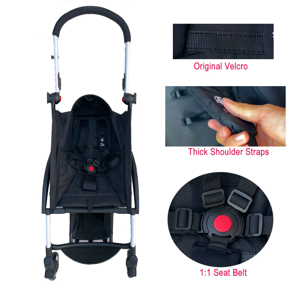 COLU KID ®   Accesorios para cochecito de bebé, asiento acolchado para cochecito Babyzen Yoyo Yoyo2, tela de lino de 175 grados, Material Original