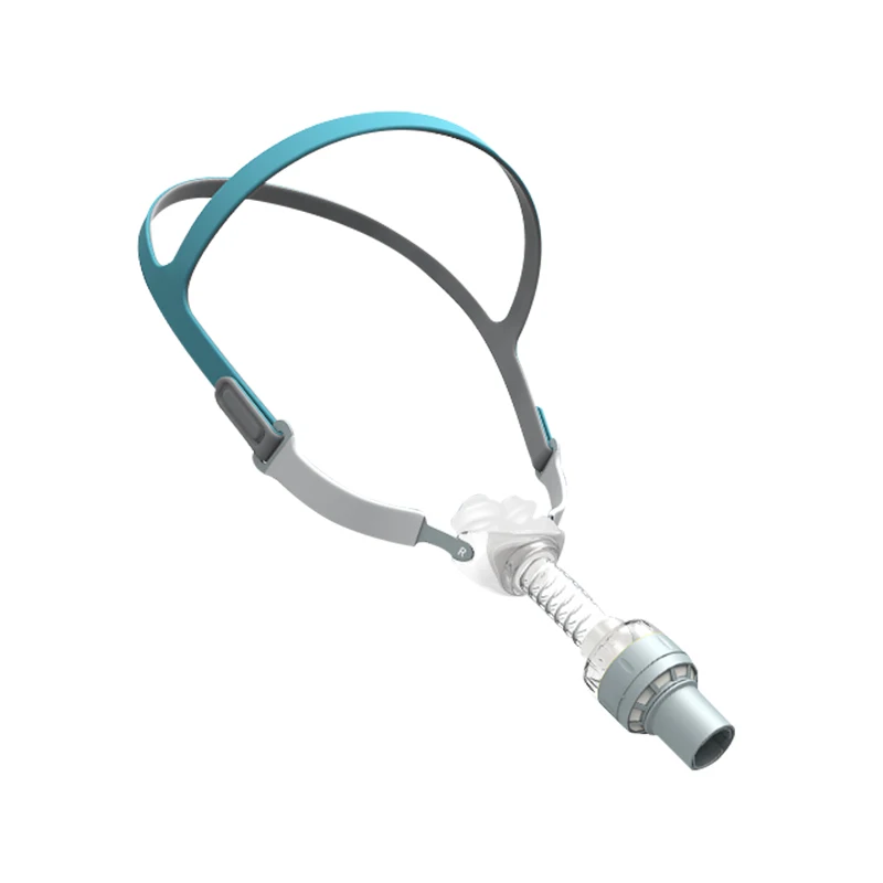 Mascarilla Nasal BMC P2H con Arnés, Mascarilla CPAP con Humidificación sin Agua para Máquinas de Viaje, Tallas S/M/L