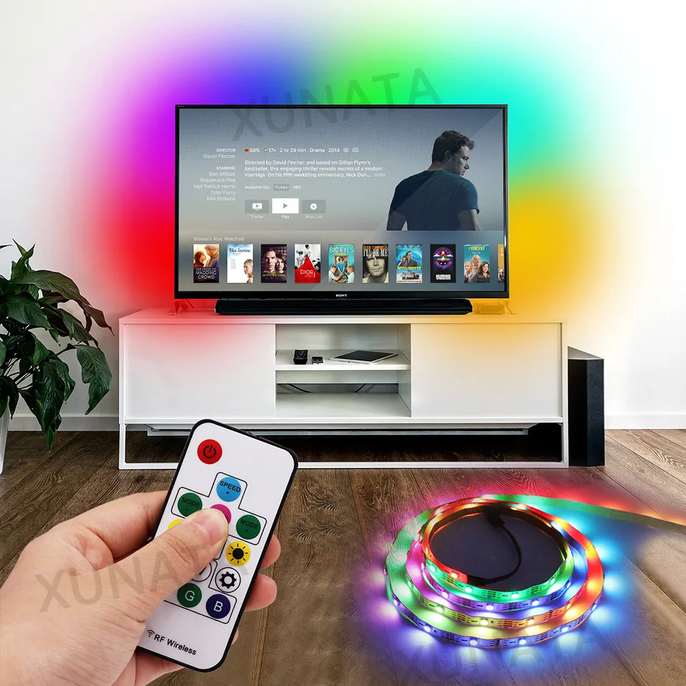 Tira de LED DC 5V WS2812B 30/60/144 Píxeles/m IP2 IP65, Lámpara Nocturna Inteligente con Circuito Integrado WS2812, Tira de Luz LED RGB 5050 de Color de Ensueño