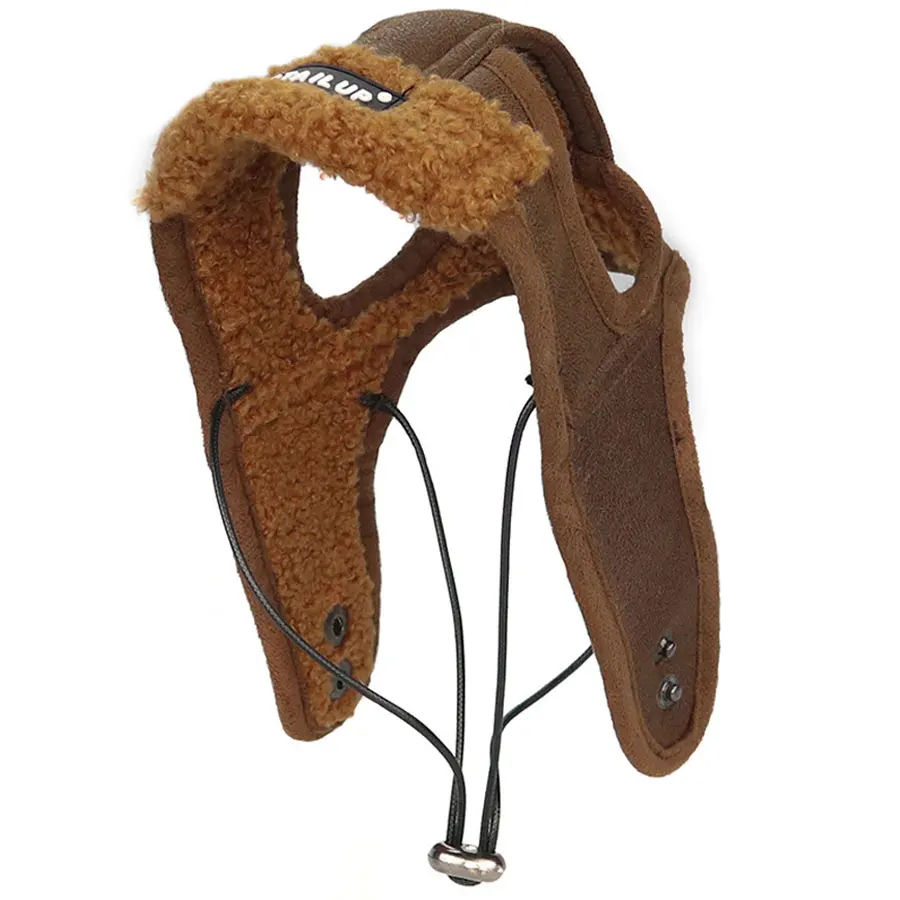 NONOR-Sombrero de piloto para perro, gorro de cuero para perro mascota, sombreros para cachorros grandes, divertido sombrero para perro mascota, regalo de Navidad para perro, S-2XL