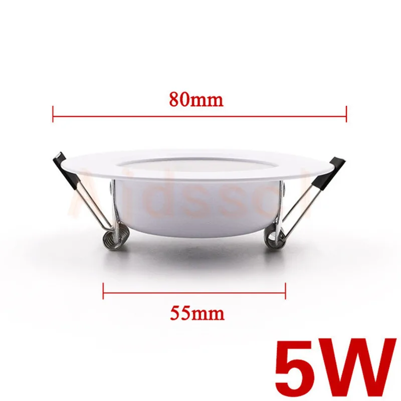 Luz LED empotrable regulable de tres tonos 110/220V, foco de 5W 7W 9W 12W 15W, luz LED empotrada en el techo, lámpara de luz blanca cálida.