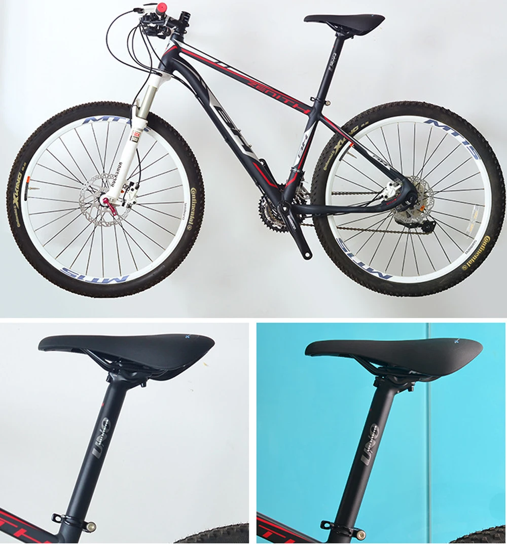 UNO-tija de sillín de bicicleta de SP-719, tubo de asiento de aleación de aluminio, 27,2/30,9/31,6x350/400mm