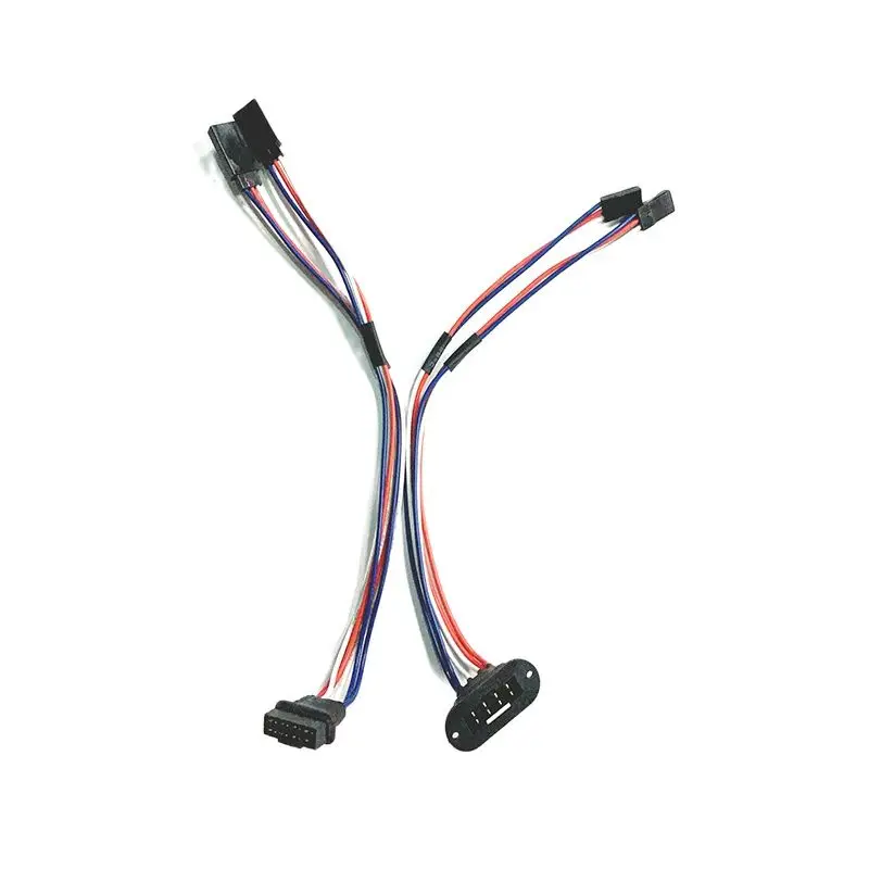 Arnés de cableado de extensión de servomotor MPX de 8 pines con brida, macho y hembra, de 2/3/4 vías, 20 AWG, para avión RC