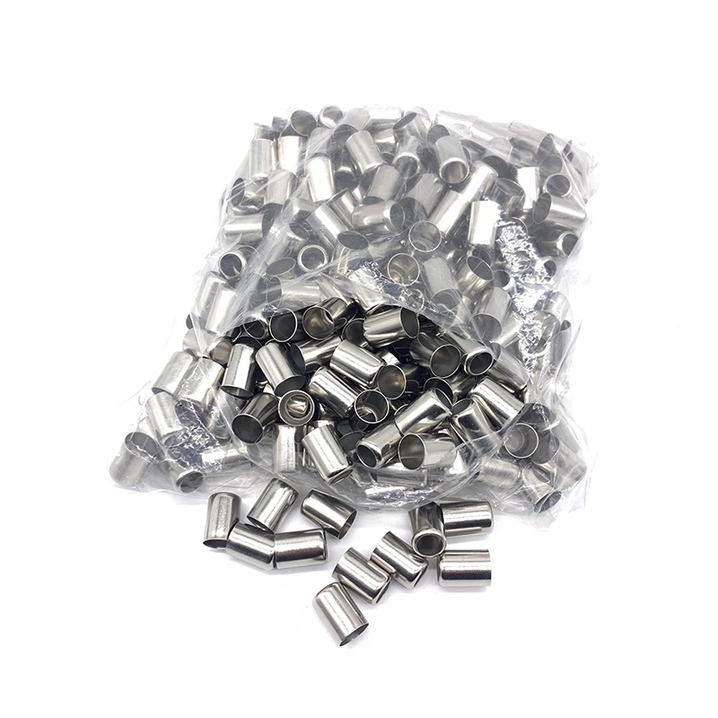 Paquete de 50 herramientas de engarzado de manguera de alta presión, conector de escape de tubo de manga de acero inoxidable, unión de tubería de 11,5 MM -18MM