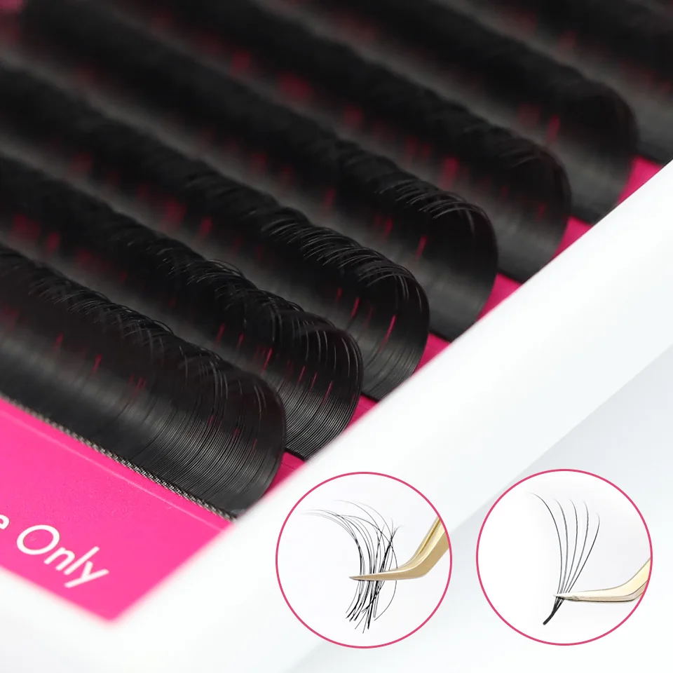10 bandejas de Cachemira negra mate suave, suministros de extensión de pestañas de 8-20mm, pestañas individuales de visón sintético Premium, pestañas de seda clásicas Cilio