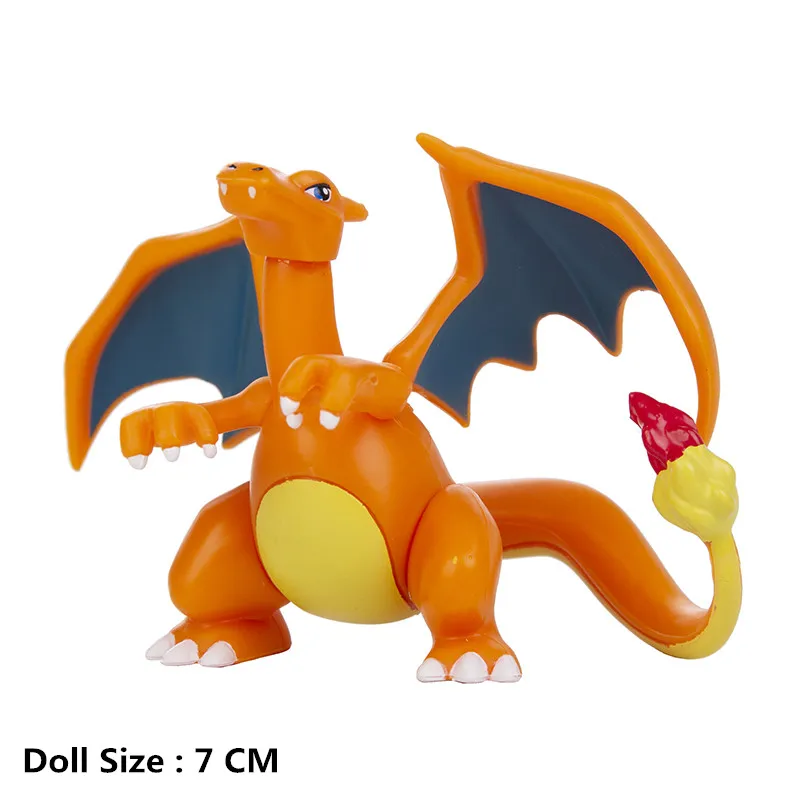 Figuras de Anime de la Película de Dibujos Animados de Pokémon de 3-13 cm, Pikachu, Mewtwo, Gurado, Blastoise, Colección de Figuras de Acción, Juguetes de Regalo