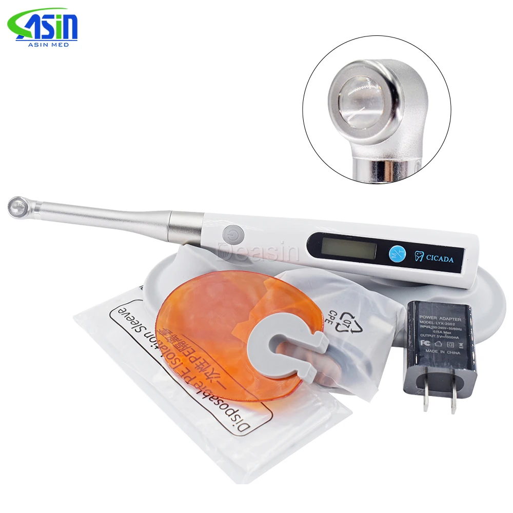 Luz de curado Led inalámbrica Dental, lámpara de curado de 1 segundo, material dental integrado de sombreado horizontal