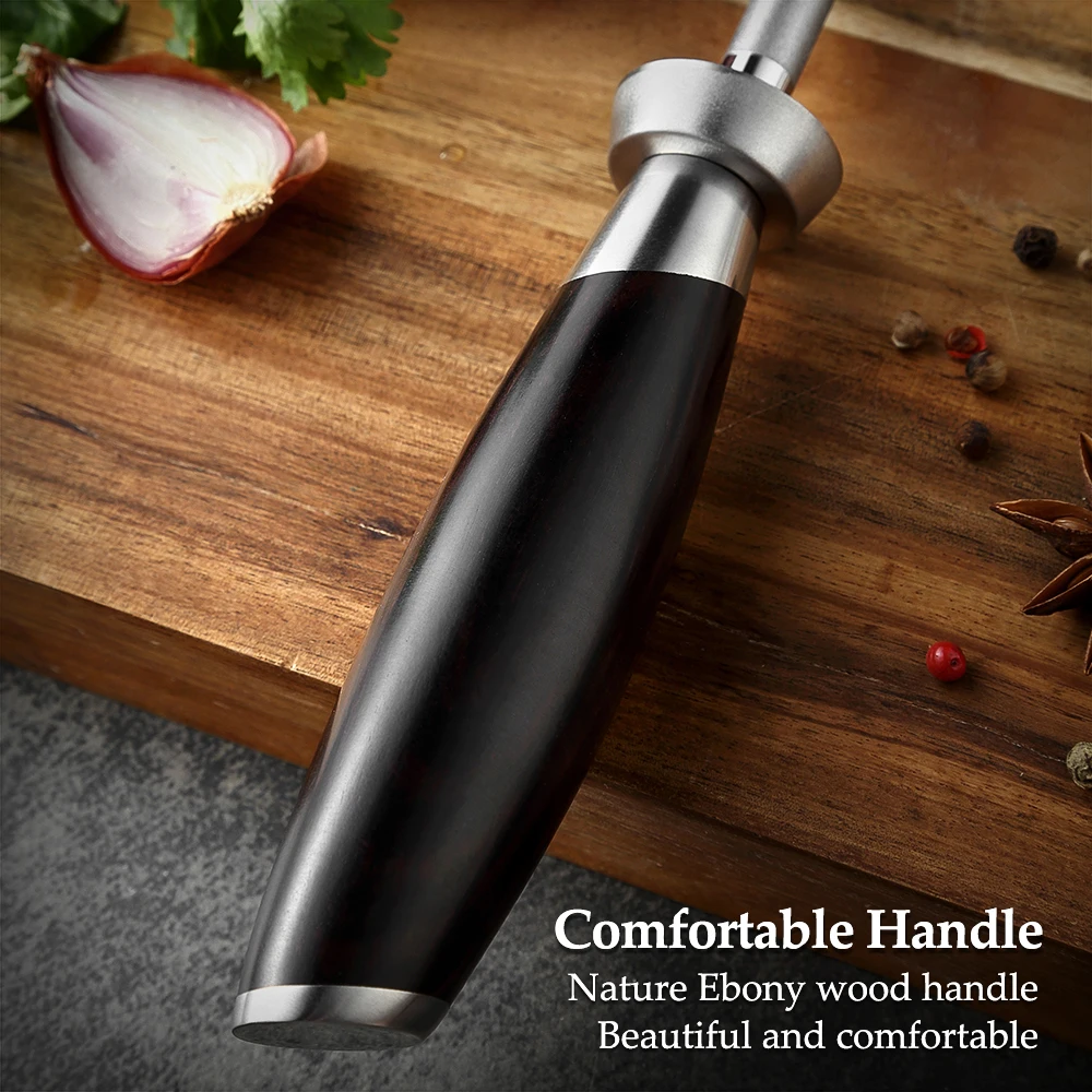 XINZUO-afilador de cuchillos de acero con alto contenido de carbono, varilla de afilado de diamante, asistente de cocina, Musat