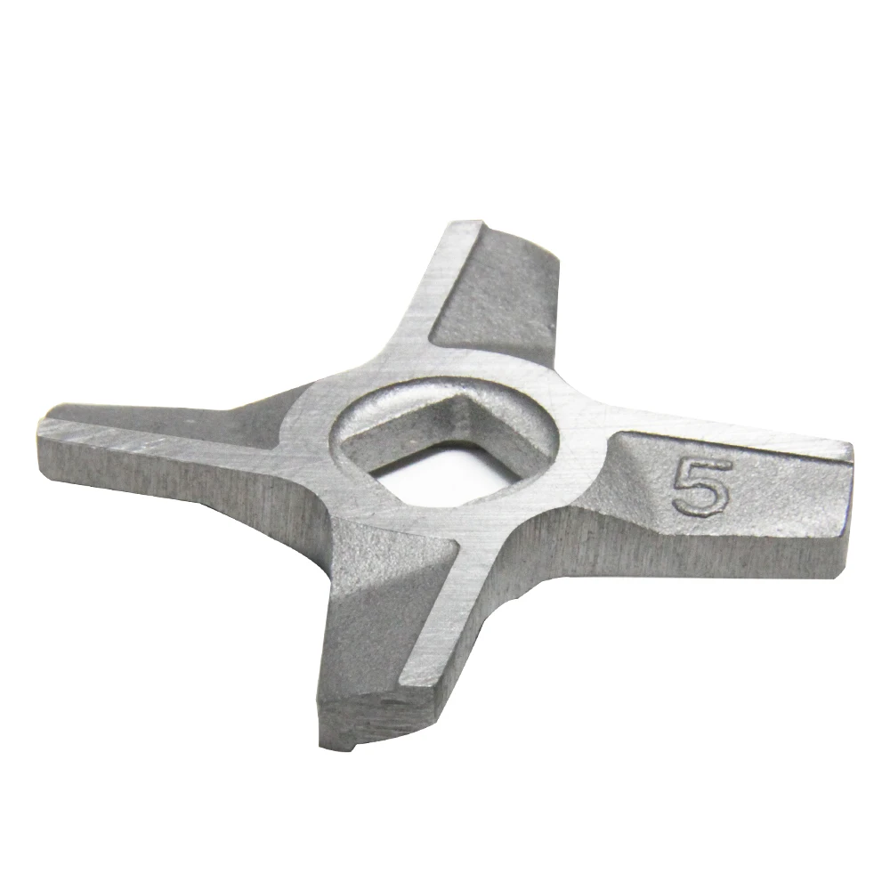 Cuchillo picadora de carne de doble cara 2 piezas # 5 hojas para Bosch MFW22010 3502W 3630A CNFW3A Zelmer 586.5 ZMM0805 piezas de electrodomésticos de cocina