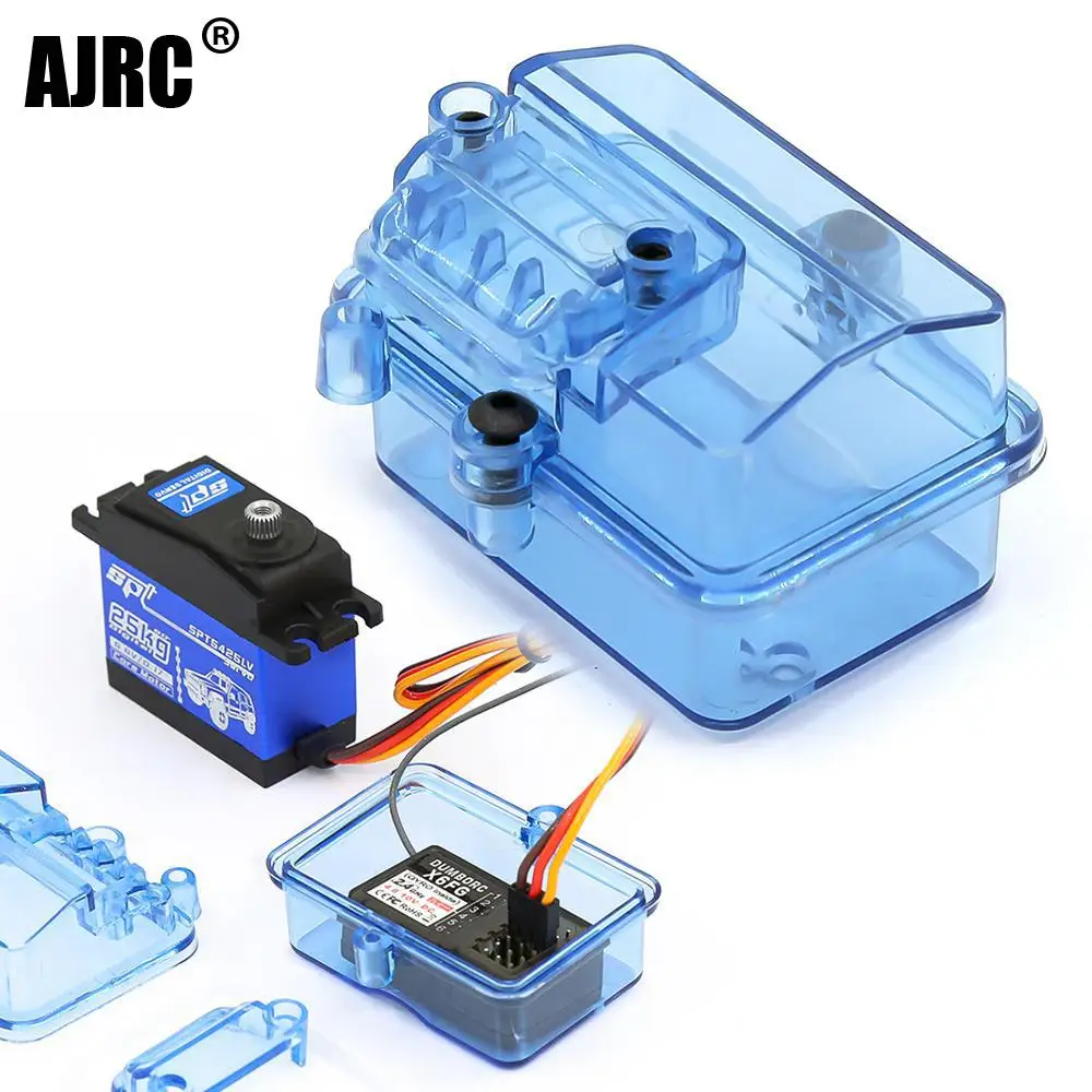 Caja receptora a prueba de agua para coche teledirigido, modelo de barco para Rc Crawler Axial Scx10 90046 Traxx Trx4 Yikong Hsp D90 D110