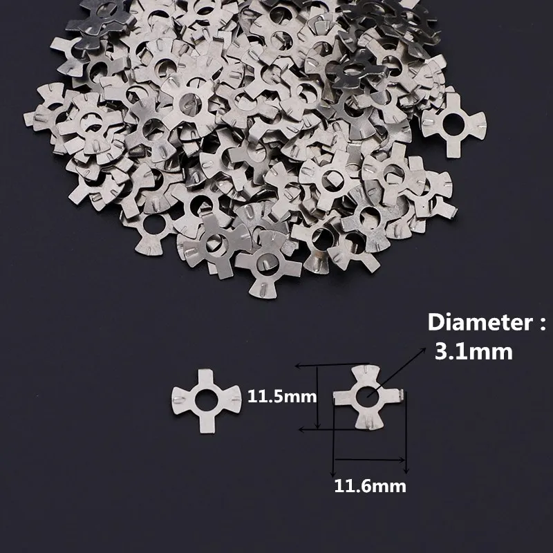 Juego completo de tornillos de Rodamiento de Metal para peluquería, piezas de tijera, accesorio para Estilismo de cabello, 100 unidades