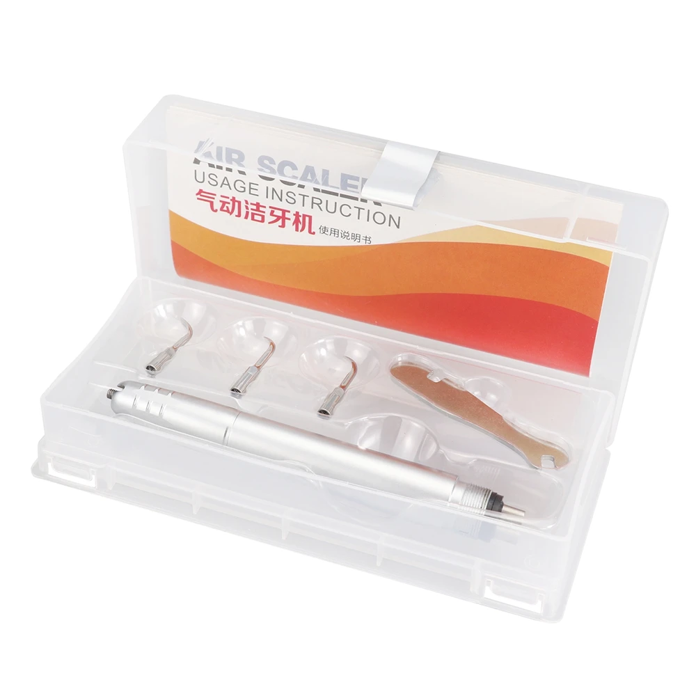 Escarificador de pulido de aire ultrasónico Dental con 3 puntas, 2/4 agujeros, mango de pieza de mano, limpiador de blanqueamiento Dental G1 P1, materiales de odontología