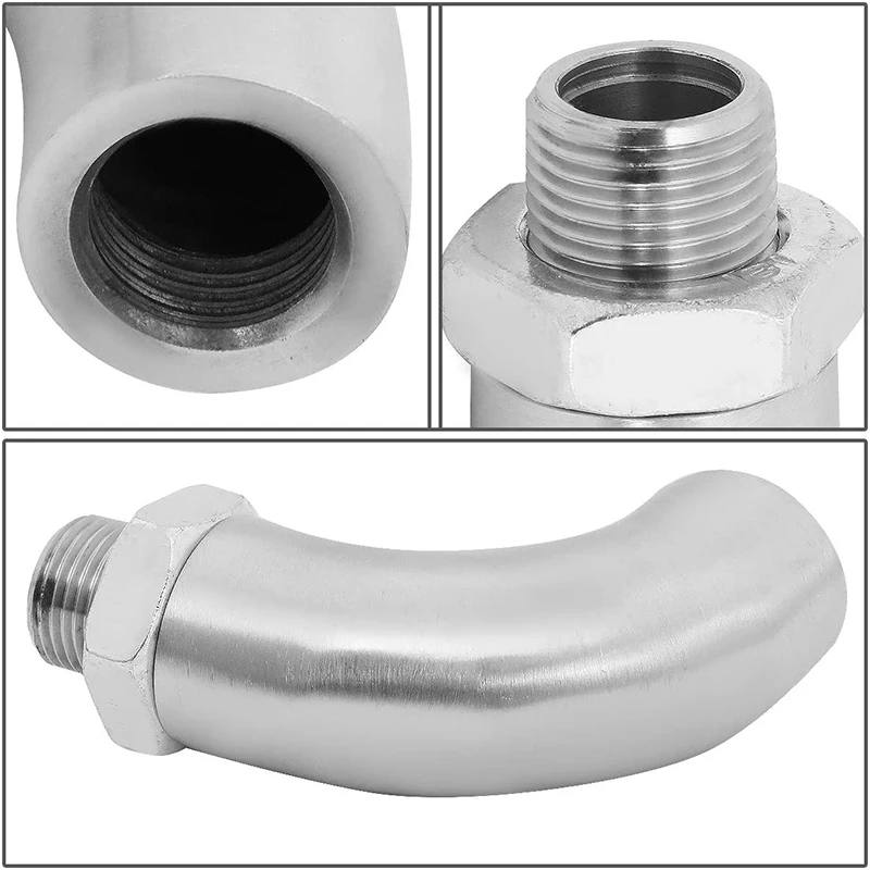Convertidor catalítico de escape de acero inoxidable M18X1.5 j-style, Sensor de oxígeno O2, defoulador, ajuste limitador