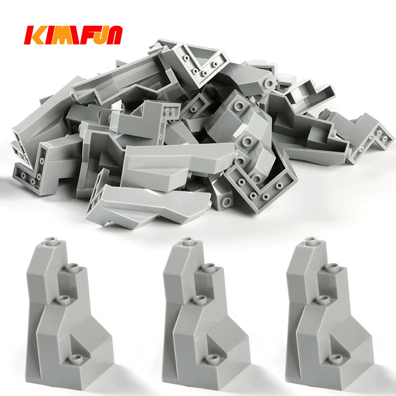 Bloques de construcción Moc para niños, juguete de ladrillos para armar Panel de rocas, Escena de montaña, vista de la calle de la ciudad, a granel, 100g por paquete