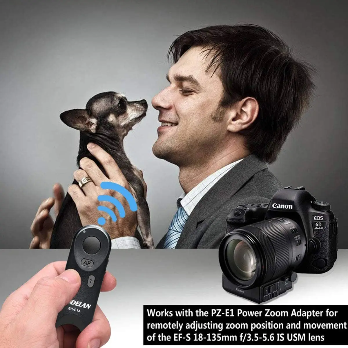 Disparador de Control remoto inalámbrico BR-E1 para Canon EOS R5II R50 R8 R6II RP 850D 6DII 90D 77D 800D 200DII M200 M50II G7XIII