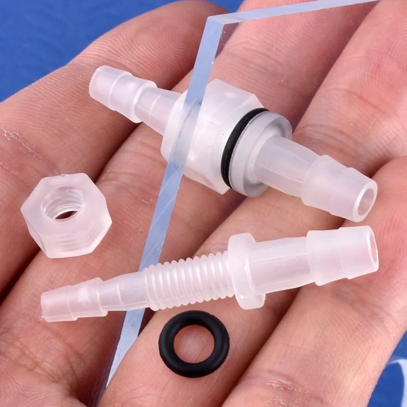 5~200 piezas de conectores hexagonales de PP de 3~8 mm, M6~M10, tipo Pagoda, de conexión directa ​ Adaptador de Bomba de Aire para Acuario con Junta Tórica, Conector para Manguera de Riego de Jardín