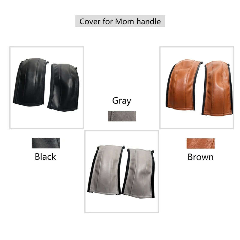 Fundas protectoras de cuero sintético para cochecitos Bugaboo Fox 1/2, sillas de ruedas, reposabrazos de cochecitos de bebé, accesorios para cochecitos