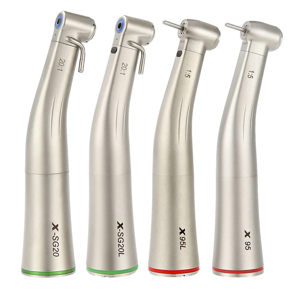 Equipo de implante Dental externo 20:1/1:5 pieza de mano Dental de baja velocidad Motor de aire de contraángulo de nariz de agua interior recta dentistr