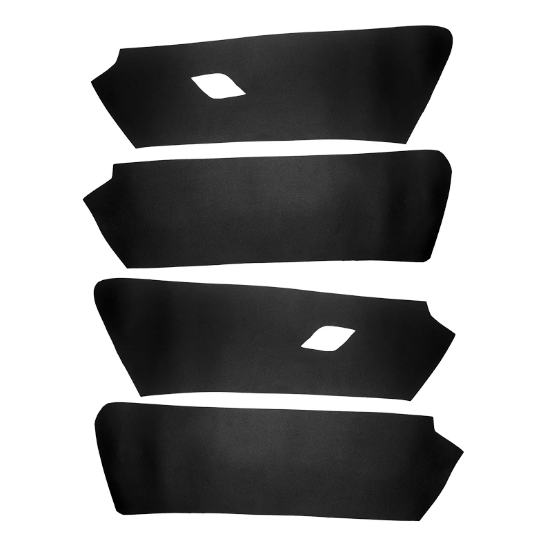 Cubierta de reposabrazos de cuero suave para VW Golf 7 2014 2015 2016 2017 2018, 4 Uds., cubierta de reposabrazos de Panel de puerta de coche, pegatina embellecedora, piezas interiores