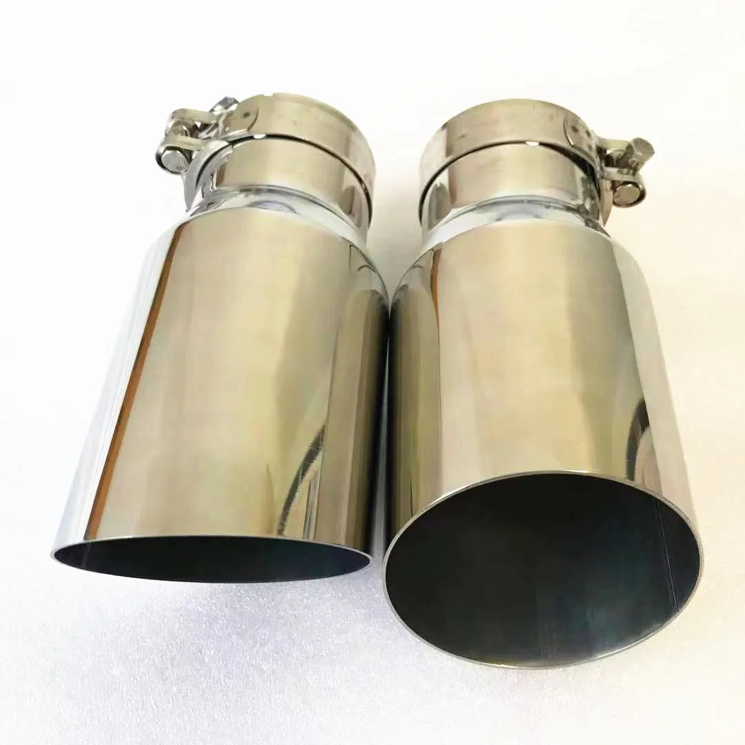 1 Pieza de Silenciador Universal para Tubo de Escape de Automóvil, de Acero Inoxidable 304, Accesorio para Modificación de Automóviles