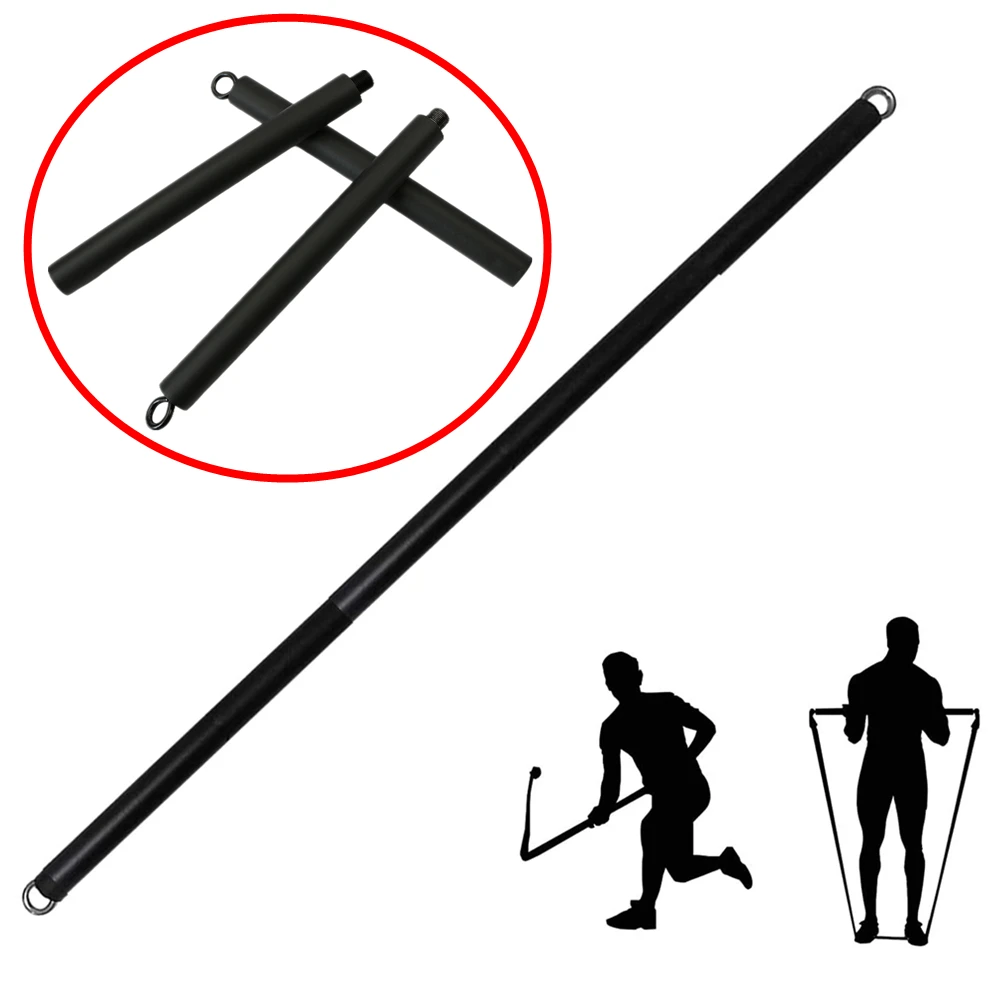 Barra de entrenamiento que se adapta a todas las bandas de resistencia con clip, bandas de resistencia portátiles, barra de ejercicio para fitness, gimnasio en casa, entrenamiento de cuerpo completo