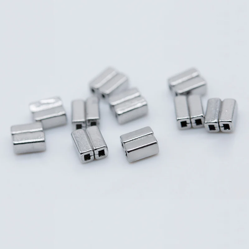 Ganchos crimpables de ortodoncia Dental, tubo cruzado largo/corto/tipo de parada fijo en arcos para tratamiento de ortodoncia, 10 Uds.