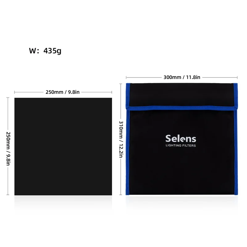 Filtros de Gel de iluminación Selens, 25x25cm, 20 piezas, Kit de película de hoja de luz de corrección de Color transparente para estudio fotográfico con bolsa