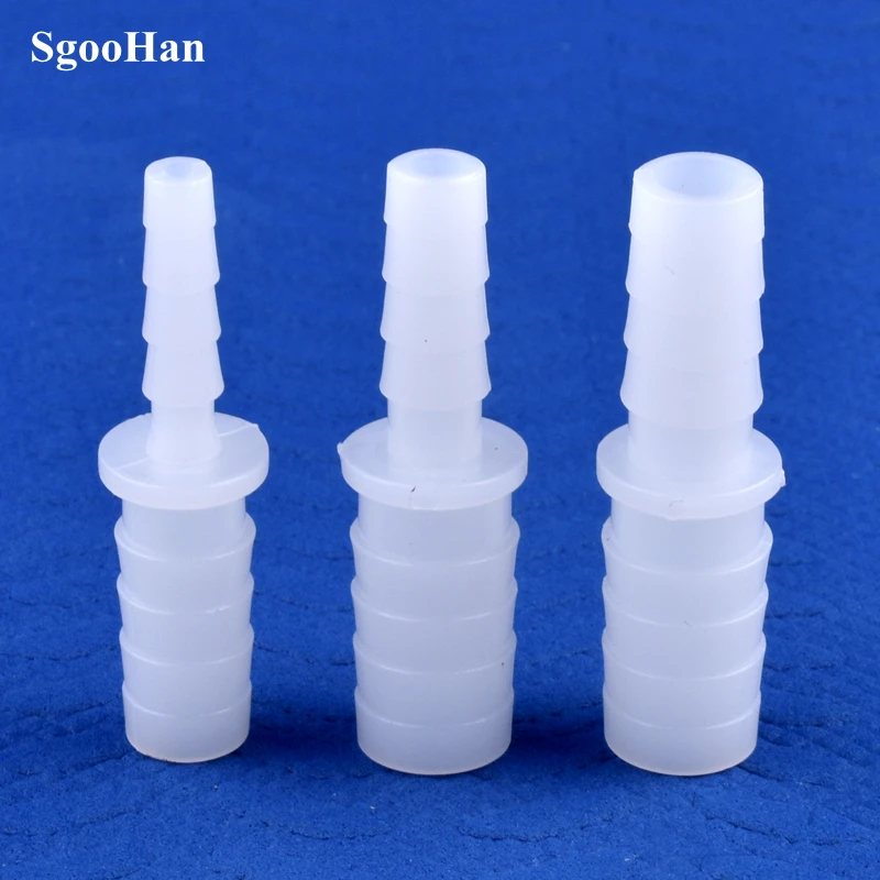 5 ~ 200 Uds 4 ~ 12mm a 2,4 ~ 9mm PE plástico Pagoda reductor conector directo tanque de acuario adaptador de bomba de aire tubería de riego junta de manguera