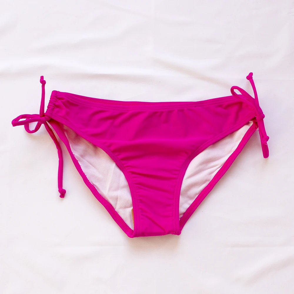 Bikini Básico con Banda Floral, Tanga Brasileña, Parte Inferior de Bikini para Mujer 2026, Traje de Baño Sexy, Parte Inferior de Traje de Baño para Mujer 171T