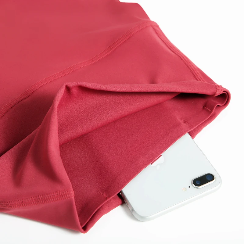 SOISOU-Pantalones de mujer Yoga de nailon para, mallas suaves de Fitness, cintura alta, elásticos, transpirables, sin línea en T