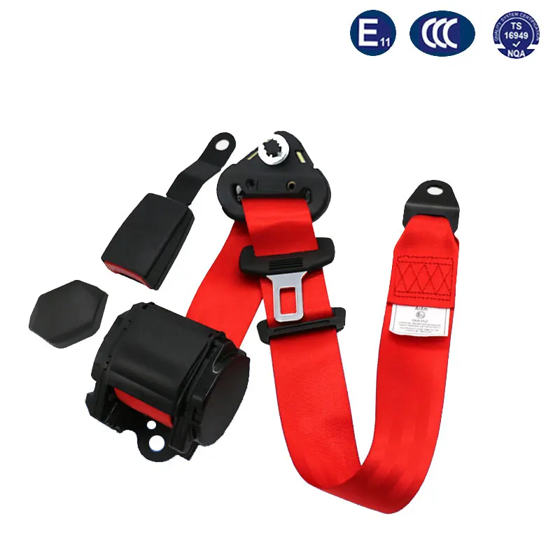 Cinturón de seguridad retráctil para coche, cinturón de seguridad para Conductor, piezas de automóviles, certificación CE, 3 puntos