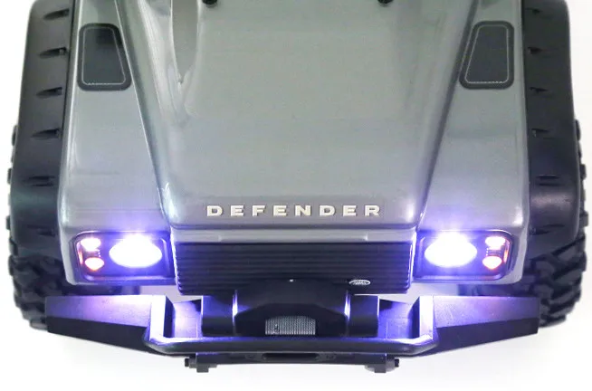 YEAHRUN 1/8 1/10 escala RC coche Logo pegatina para TRX-4 Defender D90 D110 pegatinas adhesivas de Metal piezas de decoración DIY