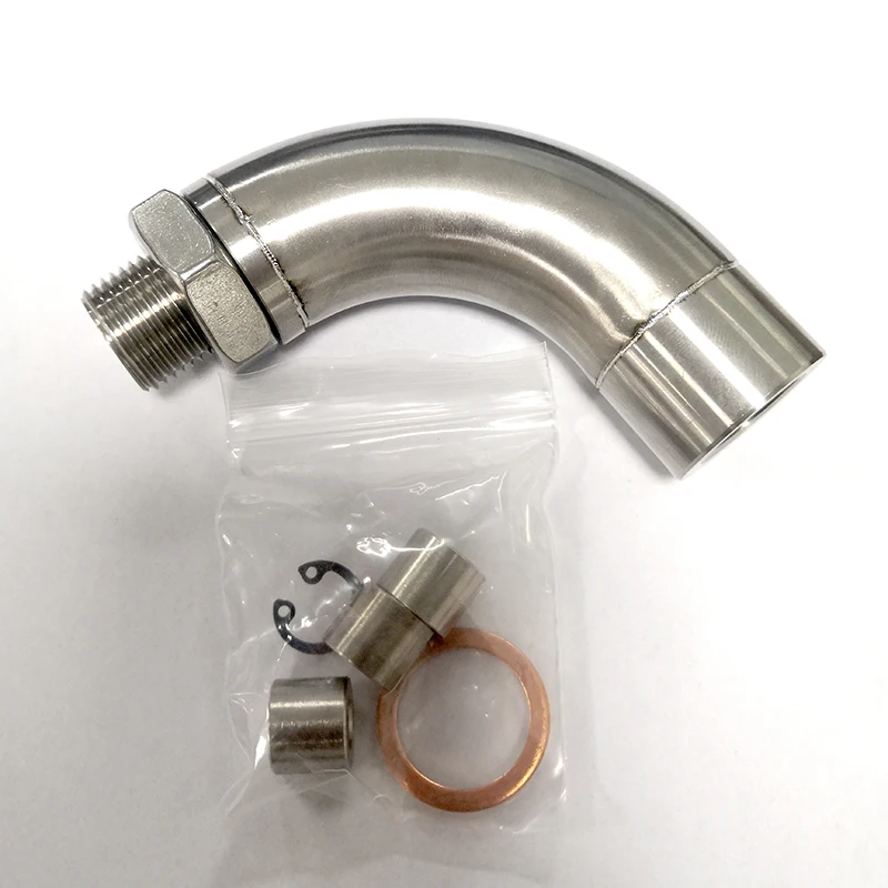 Convertidor catalítico de escape de acero inoxidable M18X1.5 j-style, Sensor de oxígeno O2, defoulador, ajuste limitador