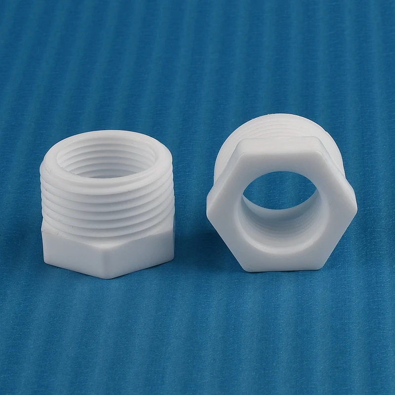 Conector de buje roscado de plástico, accesorios de tubería de unión de cambio macho/hembra recto, adaptador de riego, 3/8 ", 1/4", 1/8 ", 1/2", 1"