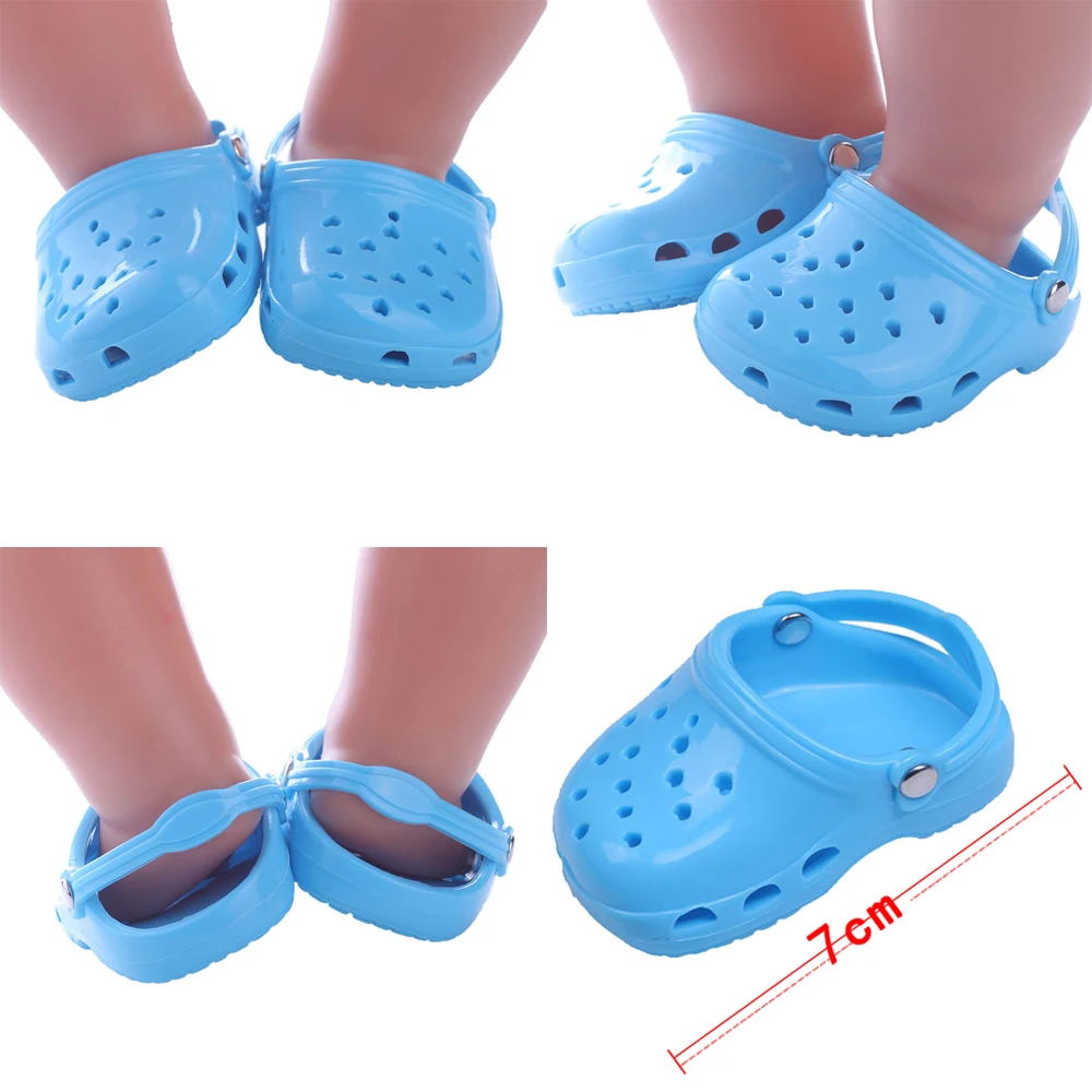 Zapatos de 7 CM para Muñecas de 43 cm, Accesorios de Ropa y Juguetes para Muñecas Americanas de 18 Pulgadas, Nuestra Generación