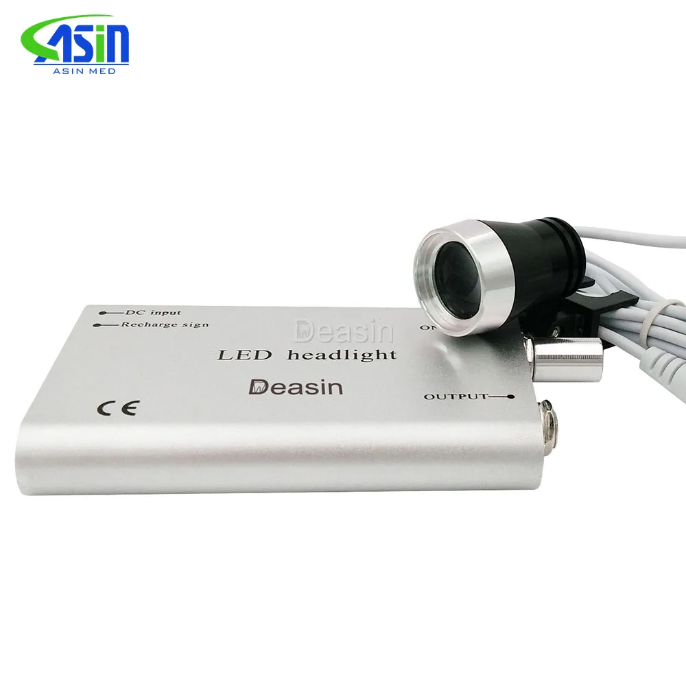 DEASIN nueva lámpara de luz de cabeza LED portátil para lupas binoculares médicas quirúrgicas dentales