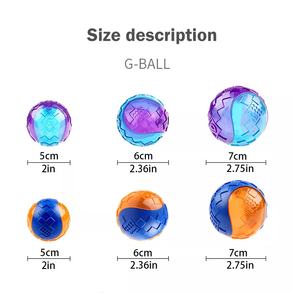 Pelota de goma Natural no tóxica para perros y cachorros, juguetes para masticar, sonido puro, juego al aire libre, pelota elástica divertida para perros pequeños y grandes