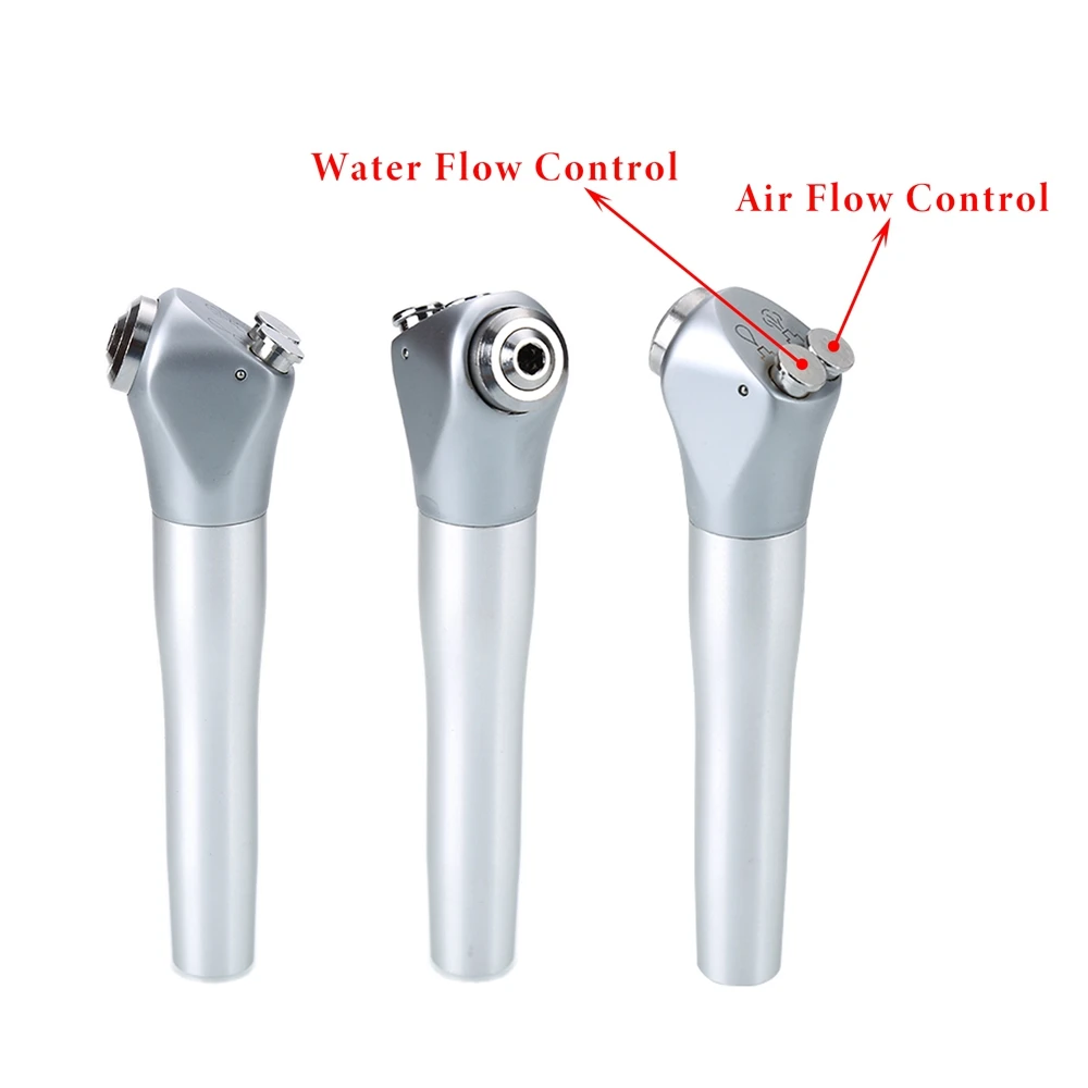 Jeringa Dental de Triple vía JUMTOP con 2 boquillas, carcasa de aleación de aluminio, pieza de mano para pulverización de aire y agua