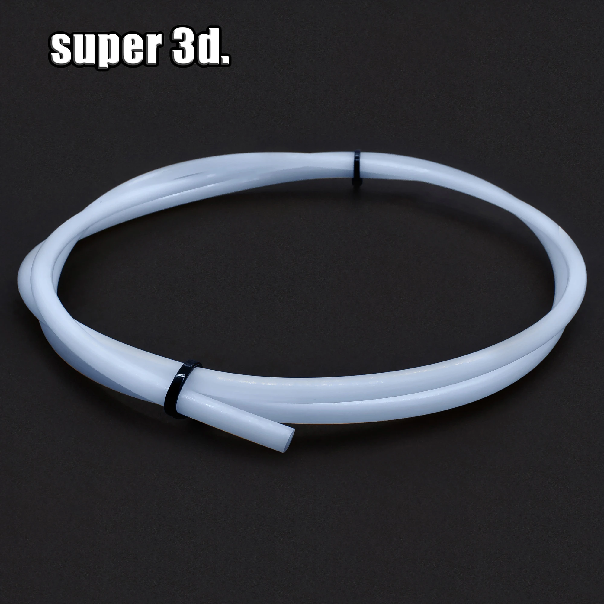 Tubo de PTFE de 1 metro para extrusora Bowden de impresora 3D, compatible con J-Head Hotend V5 V6, para filamento de 1.75mm/3mm, DI 2mm, DE 4mm