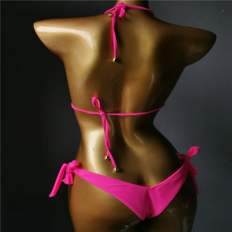 2021 Venus Vacation último diseño de alta calidad chica sexy diamantes de imitación rosa bling bikini traje de baño