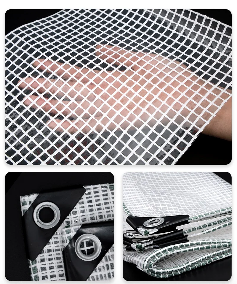 Lona impermeable de plástico PVC transparente para jardín, invernadero, protección solar a prueba de viento, refugio contra la lluvia, calidad verde, 0,32mm de grosor