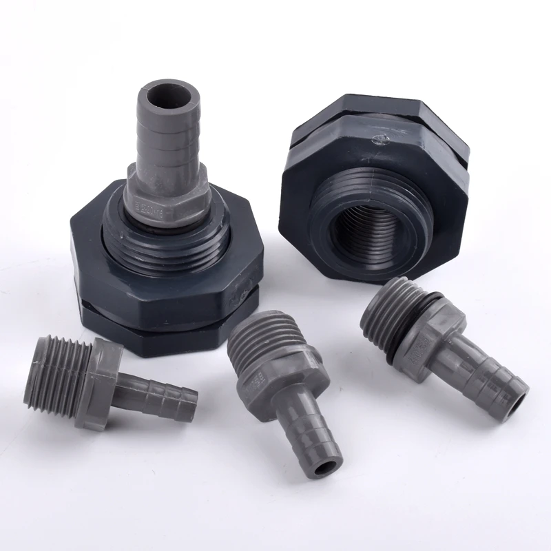 Conector de tanque de agua de PVC de 1/2 "a 8mm ~ 16mm, conjunto directo de Pagoda, sistema de riego de jardín, juntas de manguera de silicona, junta de tanque de acuario