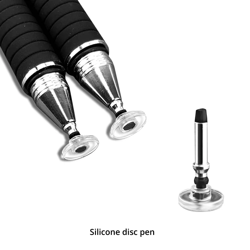 Lápiz óptico pantalla capacitiva disco fibra táctil lápiz puntas de repuesto dibujo escritura punta lápiz cabeza Universal para teléfono inteligente