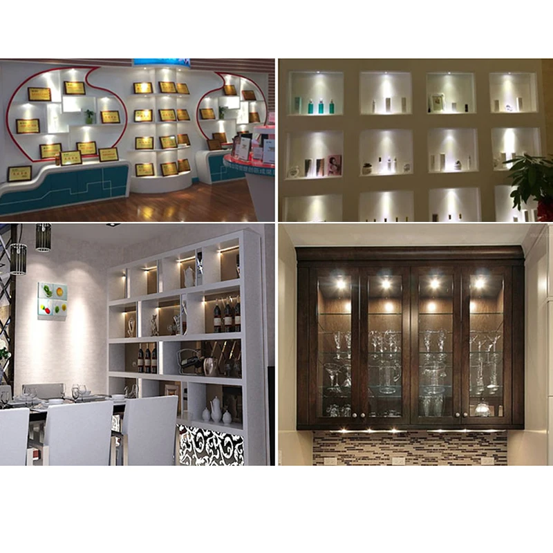 4/10 Uds Mini Downlight Led 1W 3W foco regulable lámpara empotrable AC85-265v luz de techo de aluminio 52mm con controlador